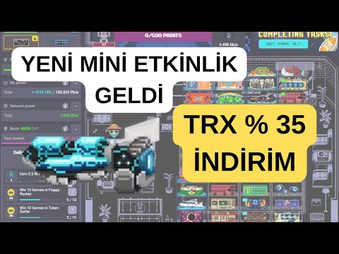 Yeni Mini Etkinlik Ve TRON İndirimli Çekiliş | Oyun Oyna Para Kazan #rollercoin