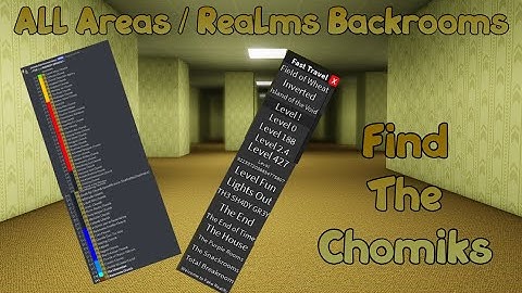 All Realms or Areas for the New Backrooms Update - Find The Chomiks