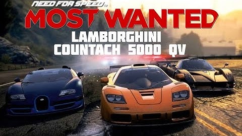 NEED FOR SPEED MOST WANTED Lamborghini Countach 5000 QV Mobile Gameplay