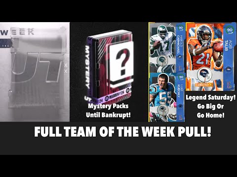 MYSTERY PACKS UNTIL I GO BANKRUPT!! NEW LEGENDS!! MADDEN 24 ULTIMATE TEAM