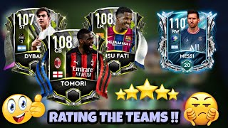 BEAT RATING THE TEAMS EP. IN FIFA MOBILE 21! BEST PLAYERS | TEAM SUGGESTIONS & TIPS! FIFA MOBILE 21