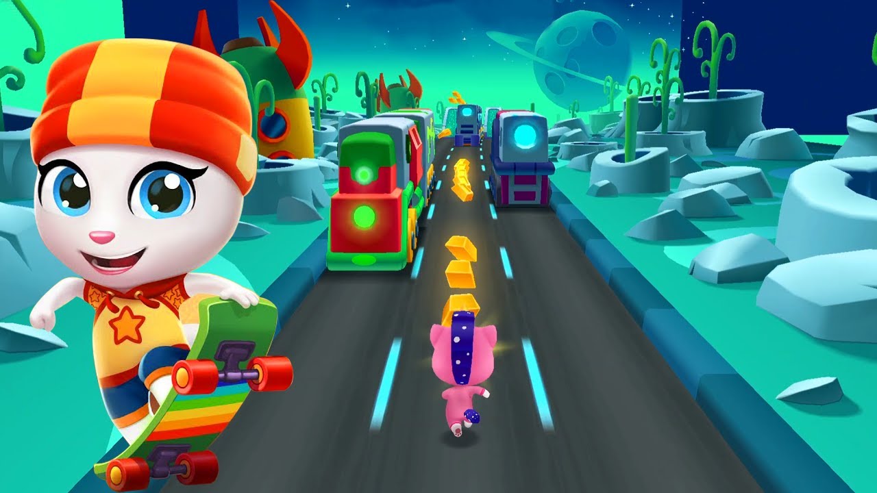 Unicorn Angela Chase the Boss in Wacky Planet - Talking Tom Gold
