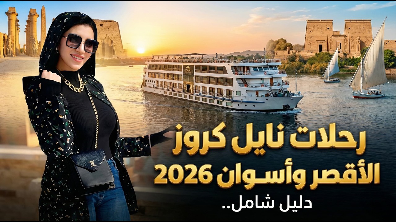 رحلات نايل كروز الاقصر واسوان 2026 ♥️ الأسعار والبرنامج كامل 🔥
