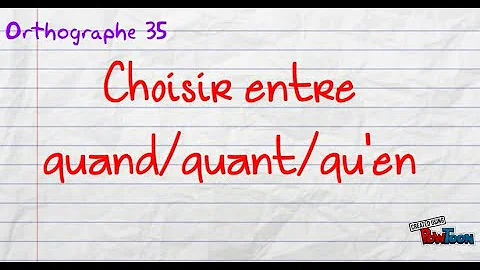 Quand et quant la différence ?