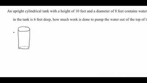 Screencast 6.4.3: Work done pumping water
