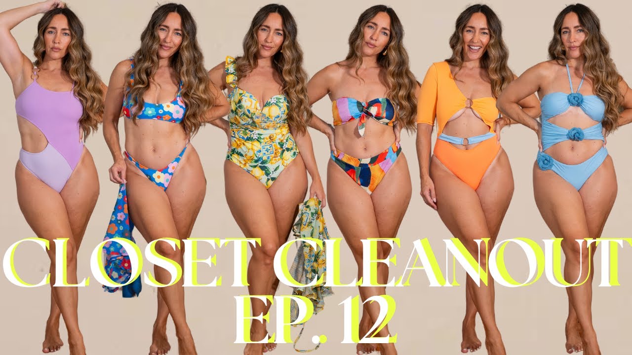 Closet Cleanout Ep. 12: Swim! | Curvy Midsize 8-10 Size M/L | Pear/Triangle Shape