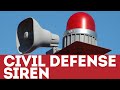 Disturbing Civil Defense Siren Sound | Prepare for the Apocalypse