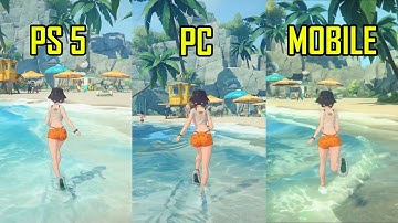Zenless Zone Zero Water physics Comparison PC vs PlayStation 5 vs Mobile