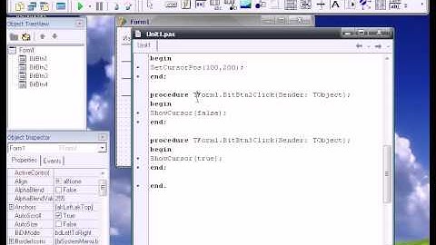 Урок 27.Курсор мыши