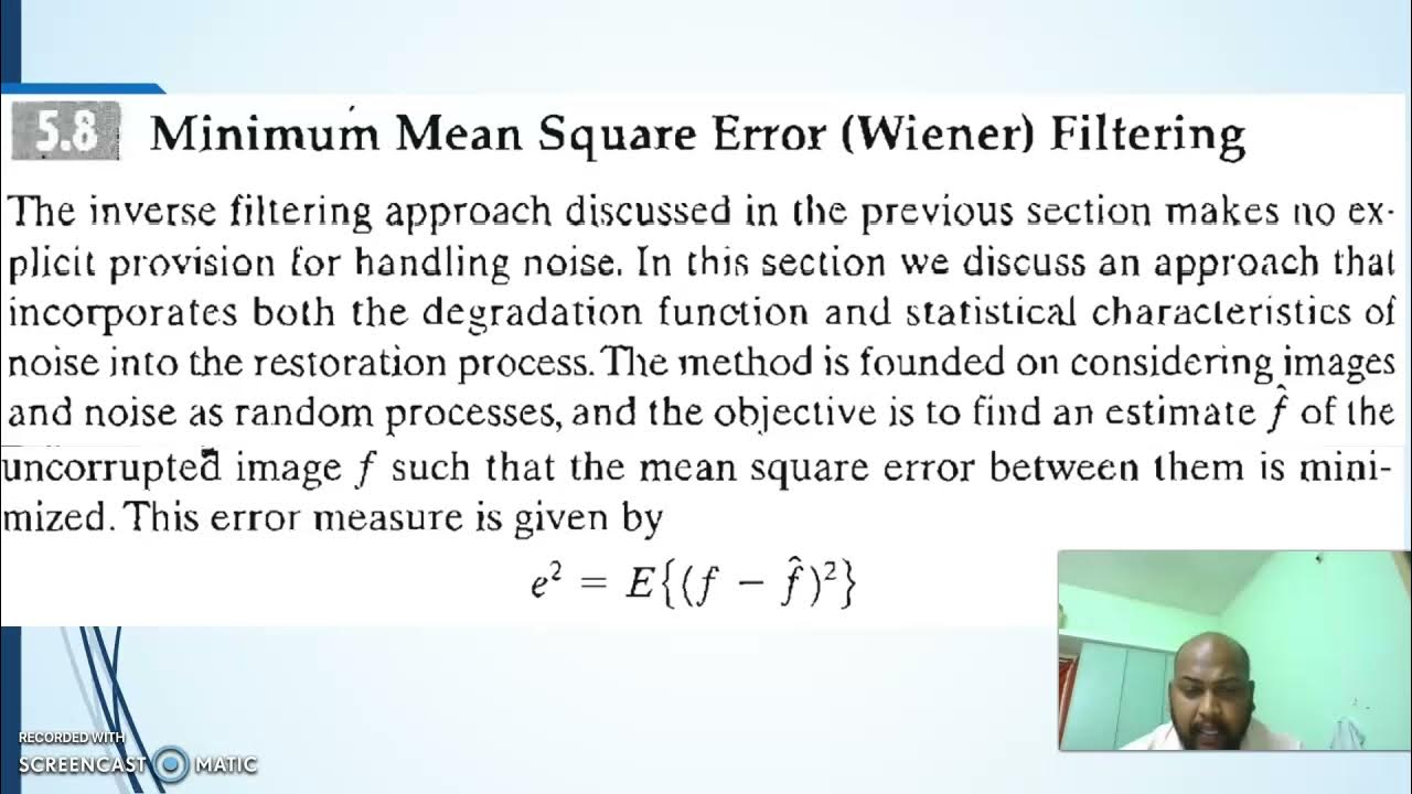 Least Mean Square Filter - YouTube