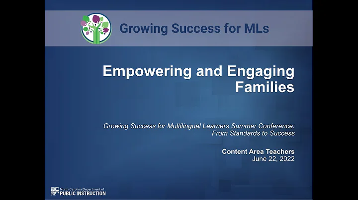 Empowering & Engaging Families: Utilizing the Parent/Caregiver Guide for ELD -Content Area Teachers