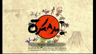Ōkami Title Screen (Wii)