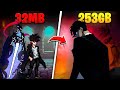 I PLAY 32MB VS 253GB SOLO LEVELING GAMES