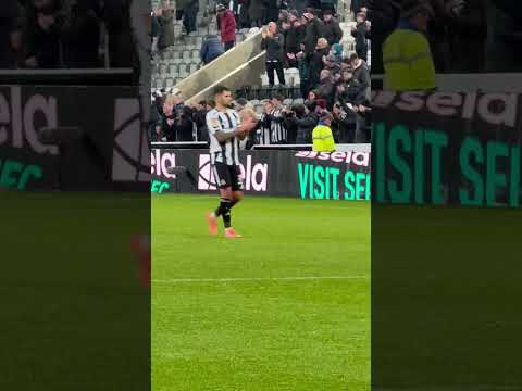 Video Newcastle United v Fulham. Caribou cup. 17.12.25 Bruno g at the end