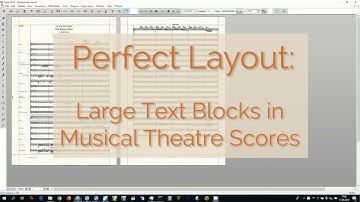 Perfect Layout for Finale®: Automatic Score Layout with Text Blocks (Tutorial)