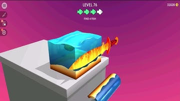 Satisfying & Relaxing ASMR Slicing Game Level 76 to 80