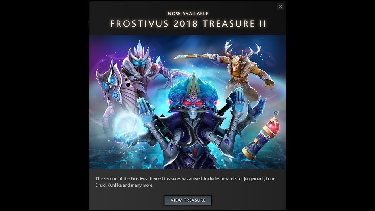 Dota 2 Unboxing Frostivus 2018 Treasure 2 Youtube