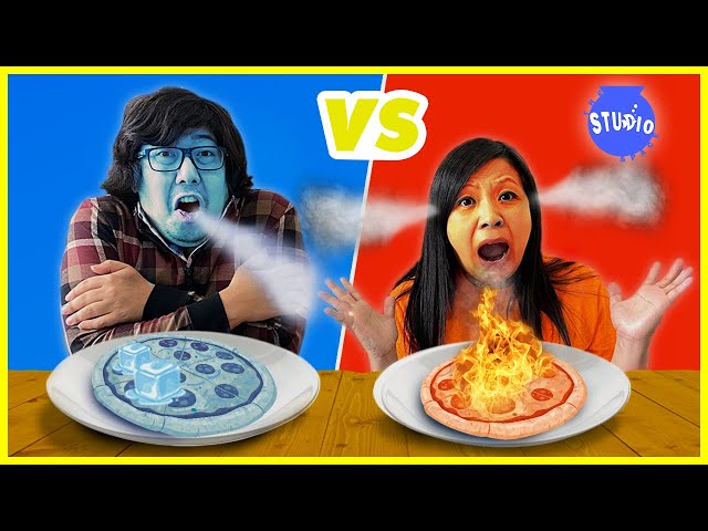 Hot Food VS Cold Food CHALLENGE!! class=