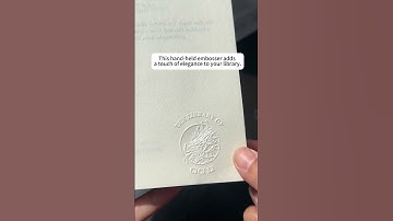 ✨ Personalize Your Books with Our Custom Embosser 📚 #personalizedgifts #bookembosser