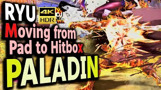 SF6: Paladin Ryu Moving from Pad to Hitbox  VS Blanka | sf6 4K Street Fighter 6