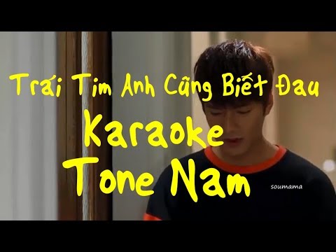 Video Trái Tim Anh Cũng Biết Đau - Karaoke Tone Nam - youtube