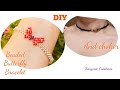 DIY Beaded Butterfly choker necklace and bracelet || 비즈 나비 팔찌 || pulsera de mariposa con cuentas