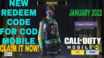 *January 2022* Call Of Duty Mobile New Redeem Code | Cod Mobile Redeem Code Garena
