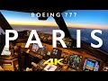 Boeing 777 paris landing in 4k