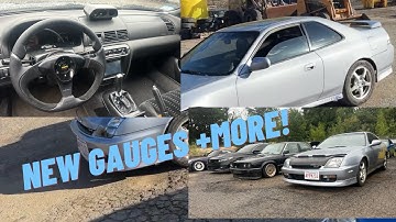Honda Prelude gets custom wideband gauge installed!!
