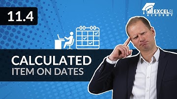 11.4. Calculated item on dates | Excel pivot tables COURSE