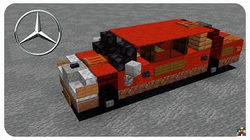 How to Build a Limousine in Minecraft (Mercedes-Benz 560SEL 1990) Minecraft Limousine Tutorial