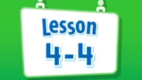 Math Envision English Lesson 4-4
