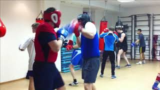 Бокс вольный бой новичков Boxing