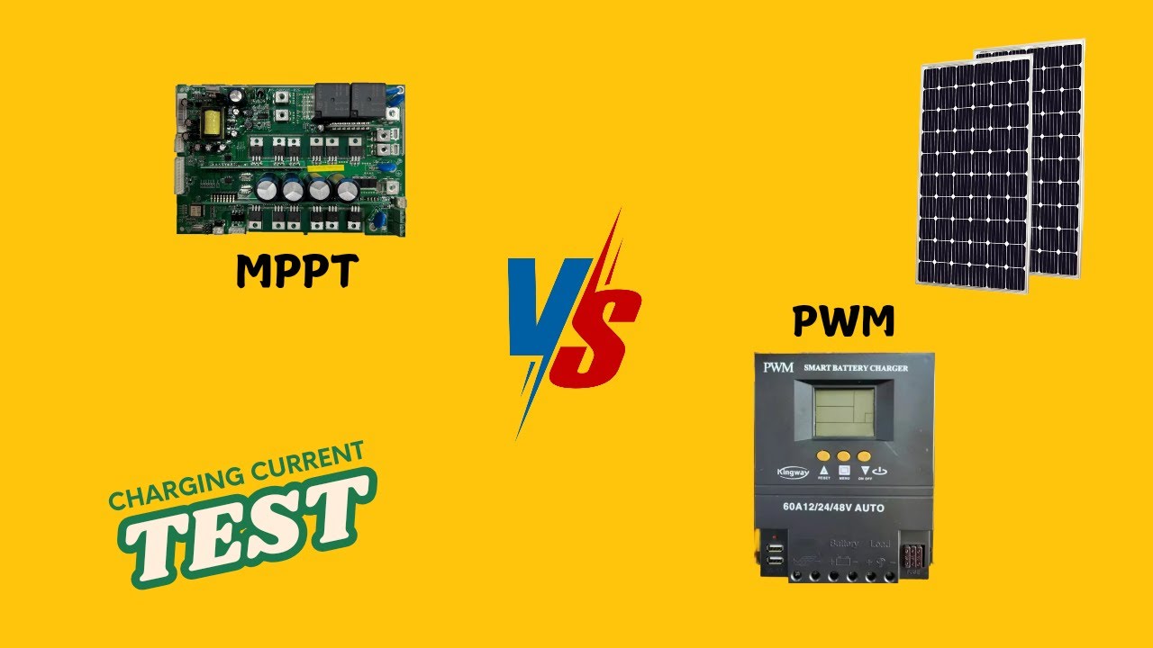 MPPT နှင့် PWM Controller စမ်းသပ်ခြင်း//mppt & pwm controller test ...