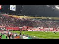 ピッチ練習開始 「俺たちと熱くなれ」で札幌サポーターがコンコースからゴール裏に集結 北海道コンサドーレ札幌vs水戸ホーリーホック(2025.10.26)