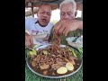Pig intestines, eggs, duck