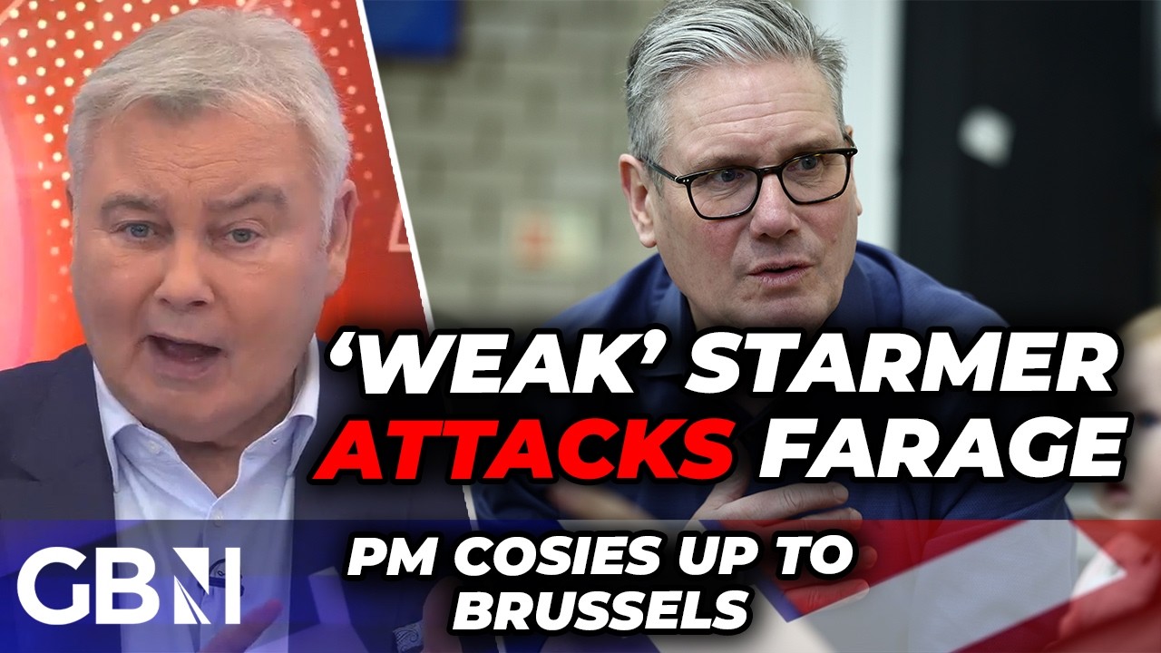 'WEAK!' Eamonn Holmes SLAMS Starmer for 'attacking' Farage and cosying up to von der Leyen in Munich
