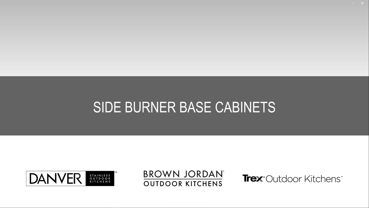 Side Burner Base Danver Stainless Outdoor Kitchens YouTube