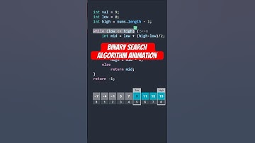 Binary Search Animation #programming #coding #java #binarysearch #algorithms #datastructures