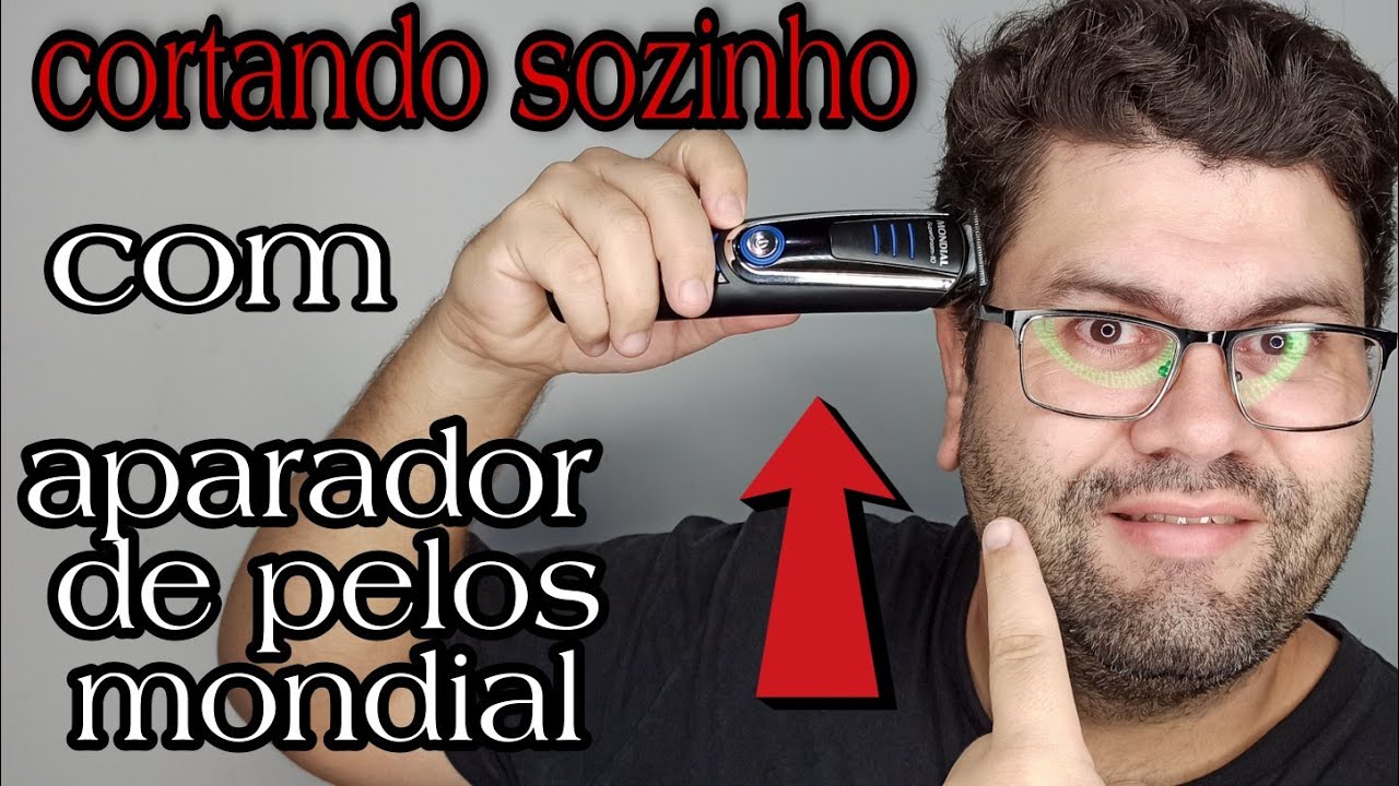 como cortar cabelo sozinho com máquina mondial super groom 10 em 1 - corte social masculino ✂️