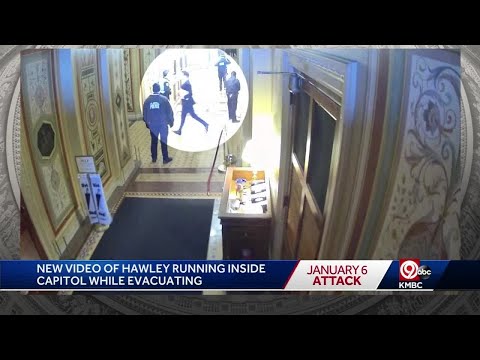 Jan. 6 committee shows video of Josh Hawley running away as mob enters Capitol