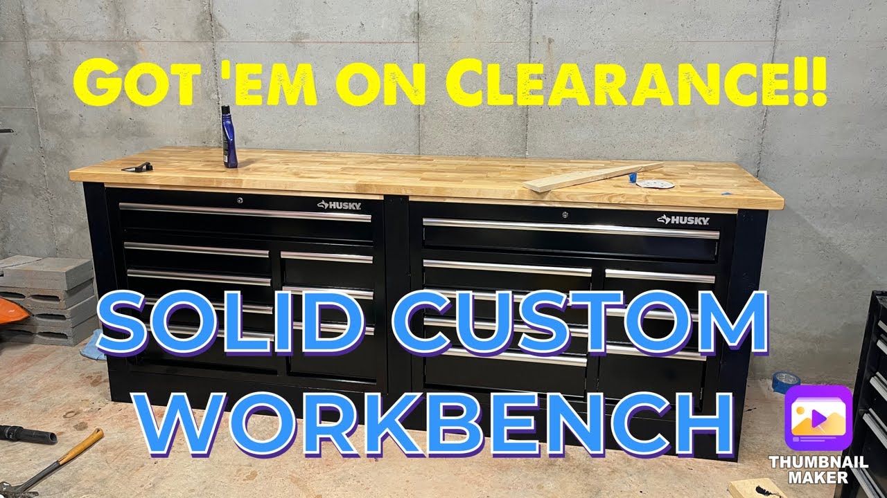 Custom Husky Rolling Box Workbench - YouTube