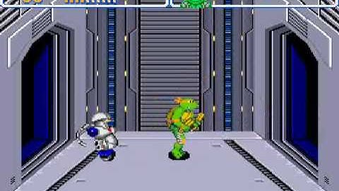 TMNT IV Turtles in Time Playthrough #4 Technodrome Lets Kick Shell