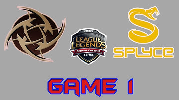 [EU LCS Summer 2017 W7D2] SPY vs NIP Game 1 Highlights | Splyce vs Ninjas in Pyjamas
