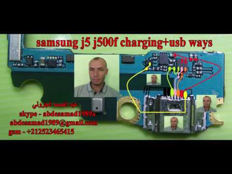 samsung j5 j500f charging+usb ways solution مسارات الشحن سامسونج