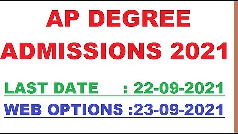 #DEGREEE ADMISSIONS ONLINE APPLICATION STARTED 2021 DEGREE ONLINE ADMISSIONS STARTED 2021 AP DEGREE