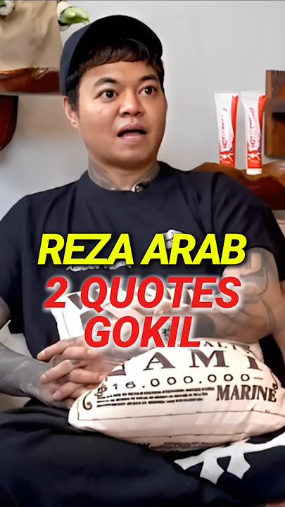 2 Quotes GOKIL dari REZA ARAB 👏👏♥️