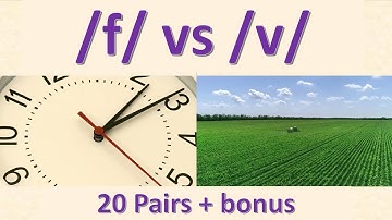English minimal pairs - F VS V