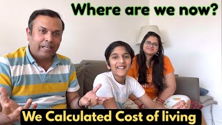 Where are we now? Last USA Vlog and We calculated Cost of living in USA