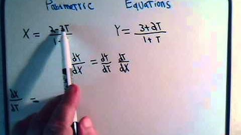 Chain Rule For Derivatives Applied To Parametric Equations Example 3